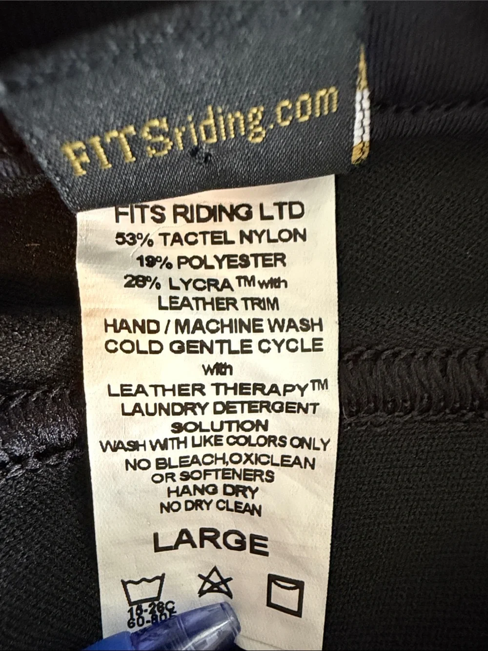 FITS PerforMAX Black Full Seat Riding Breeches - Picture 9 of 9